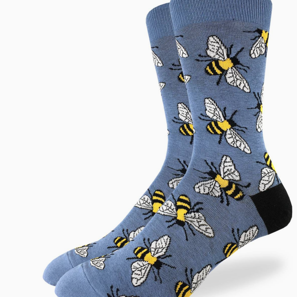 Good Luck Sock Crew Socks - Bees (Size 7-12)