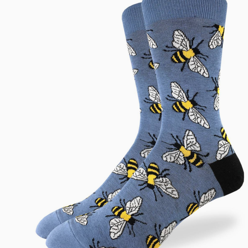 Good Luck Sock Crew Socks - Bees (Size 7-12)