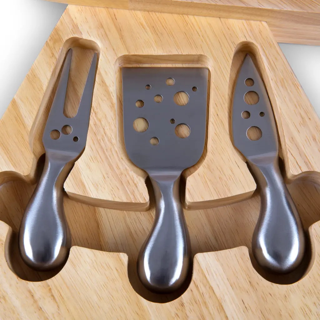 Picnic Time Family of Brands Swiss Cheese Cutting Board & Tool Set