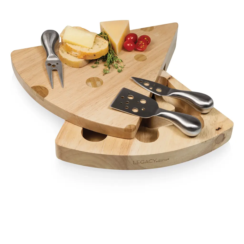 Picnic Time Family of Brands Swiss Cheese Cutting Board & Tool Set