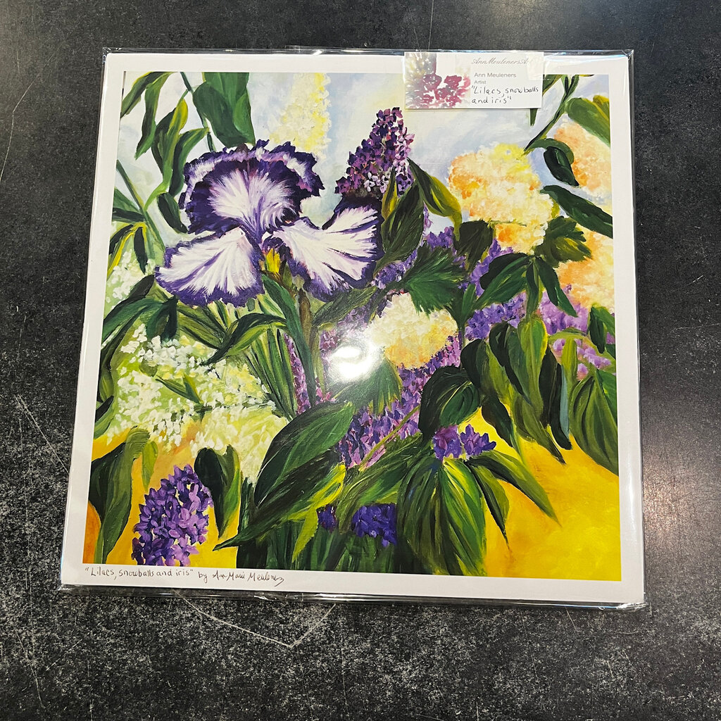 Ann Meuleners Lilacs, Snowballs, and Iris - Small