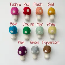 Wool Jamboree Felt Mushroom Toy (Assorted)