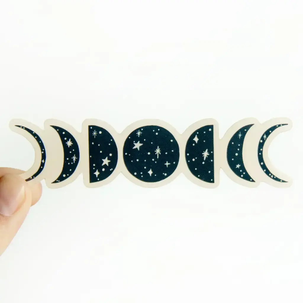Union Made Phases of the Moon - Vinyl Sticker