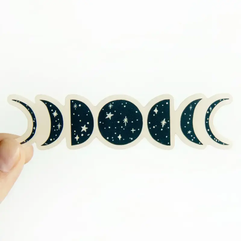 Union Made Phases of the Moon - Vinyl Sticker