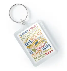 Lantern Press Keychain - Beers of Wisconsin