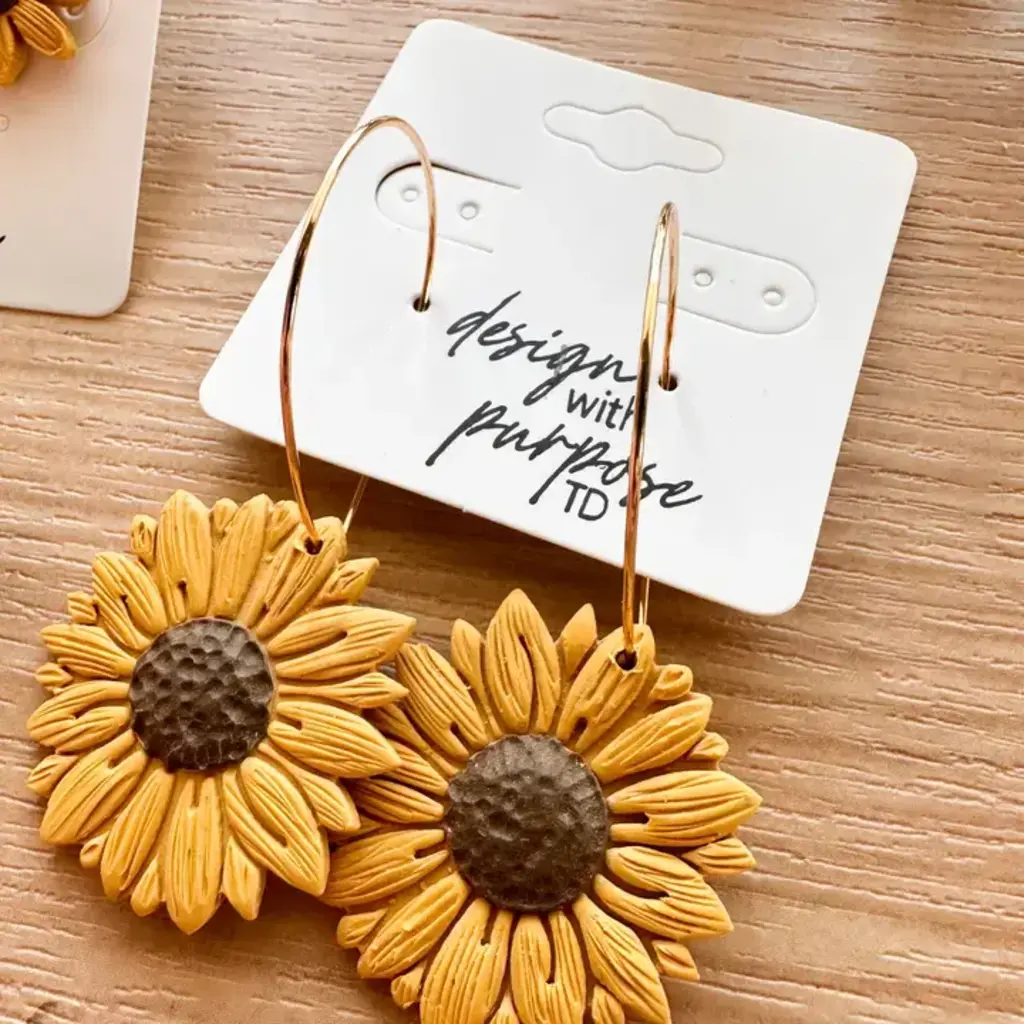 Design With Purpose Gold Hoops -