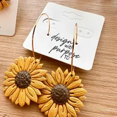 Design With Purpose Gold Hoops -