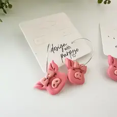 Design With Purpose Silver Hoops -