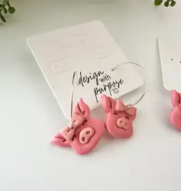 Design With Purpose Silver Hoops -