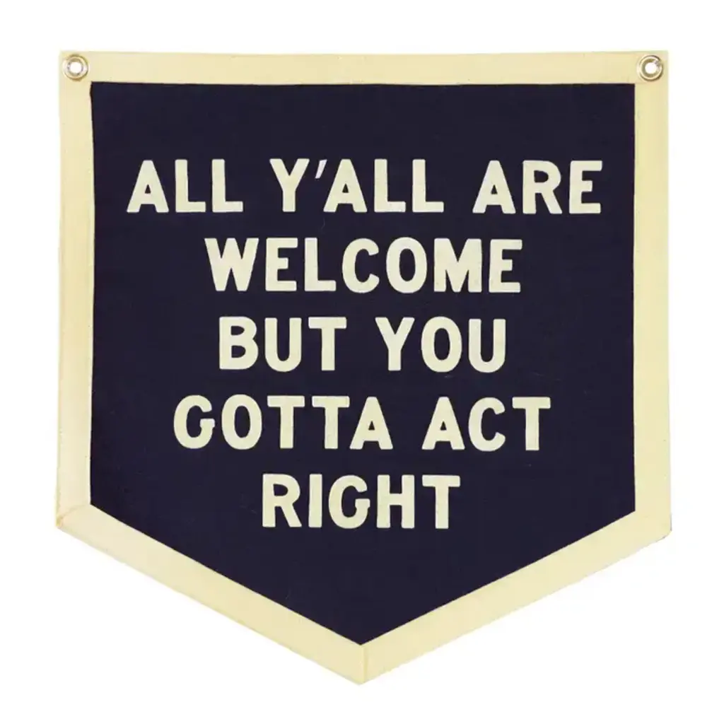 Oxford Pennant All Y'all Are Welcome Banner