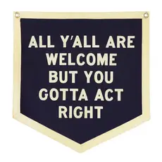 Oxford Pennant All Y'all Are Welcome Banner