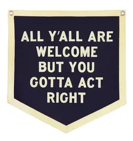 Oxford Pennant All Y'all Are Welcome Banner
