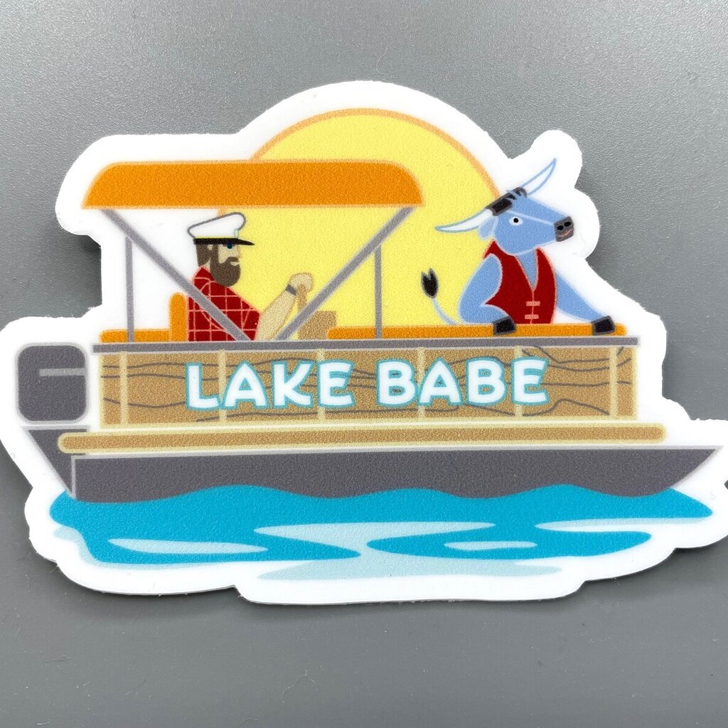 Cindy Lindgren Sticker - Lake Babe