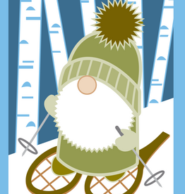 Cindy Lindgren Card - Snowshoe Gnome