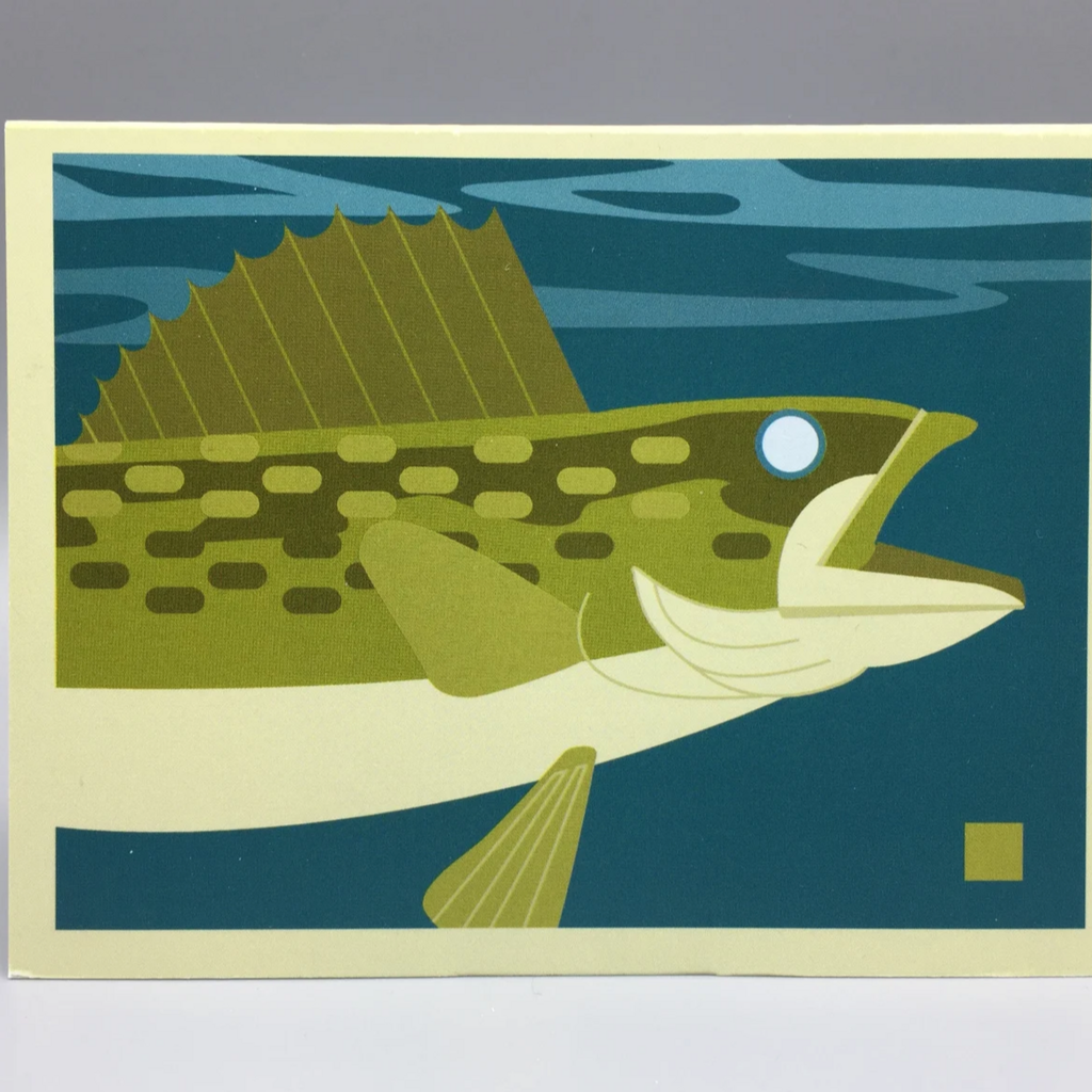 Cindy Lindgren Card - Walleye