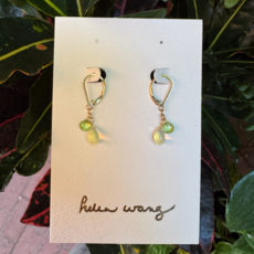 Helen Wang Jewelry Earrings - 14k Gold Filled leverbacks AAA+ Grade Ethiopian Opal and Peridot