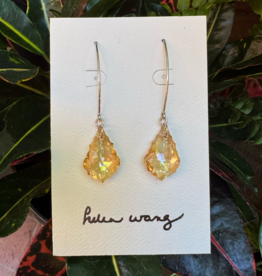 Helen Wang Jewelry Earrings - Sterling Silver - Champagne Baroque Swarovski