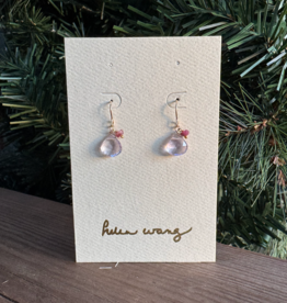 Helen Wang Jewelry Earrings - 14K Filled Gold AAA+ Grade Lilac Amethyst w/ Pink Tourmaline