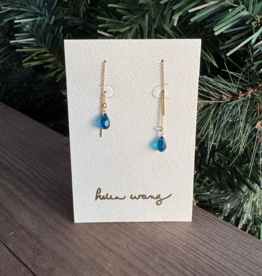 Helen Wang Jewelry Earring - 14k Gold Filled Threaders Neon Apatite
