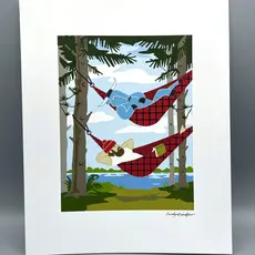 Cindy Lindgren Bunyan Hammocks Print  (11 x 14)