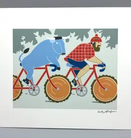Cindy Lindgren Bunyan Bike Print (8 x 10)
