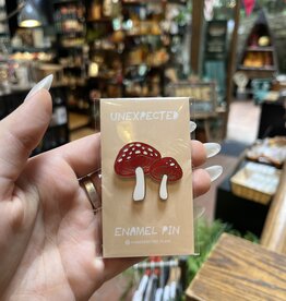 Unexpected Flair Red Mushroom Enamel Pin