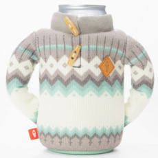 Puffin Drinkware Beverage Koozie - The Fjord - Seafoam