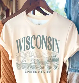 BLUME & CO (Faire) Wisconsin Illustration Graphic Tee -