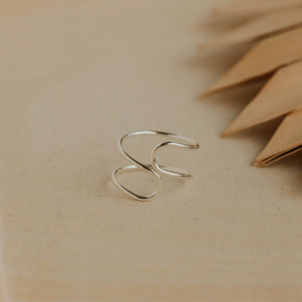 Hello Adorn Jewelry Hello Adorn  - Drift Ring - Sterling Silver (Size 8)