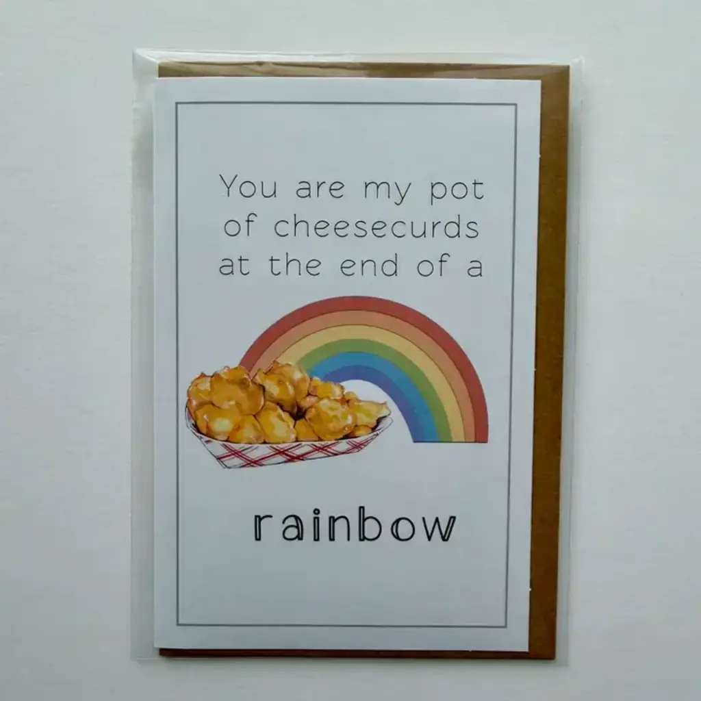 Stienwehe Emily Cheese Curds Rainbow - Greeting Card