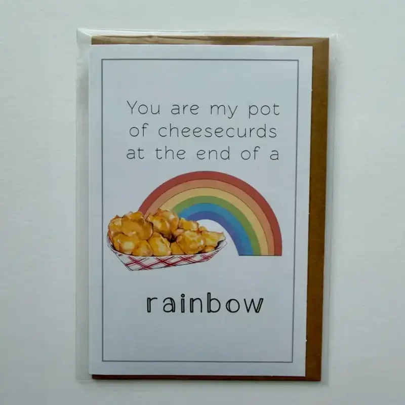 Stienwehe Emily Cheese Curds Rainbow - Greeting Card