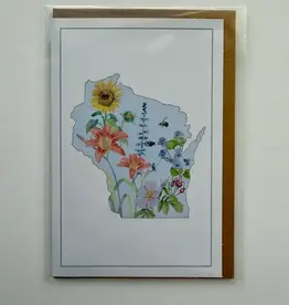 Stienwehe Emily Wisconsin Flowers - Greeting Card