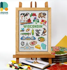 Awesome Pattern Studio Wisconsin Collection - Counted Cross Stitch Kit 2  (Size 146 x 195)