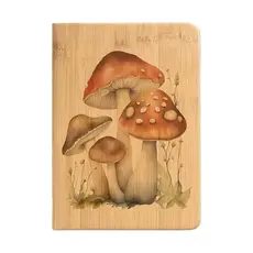 Kendrick Home Four Mushrooms Journal  5 x 7 x .5