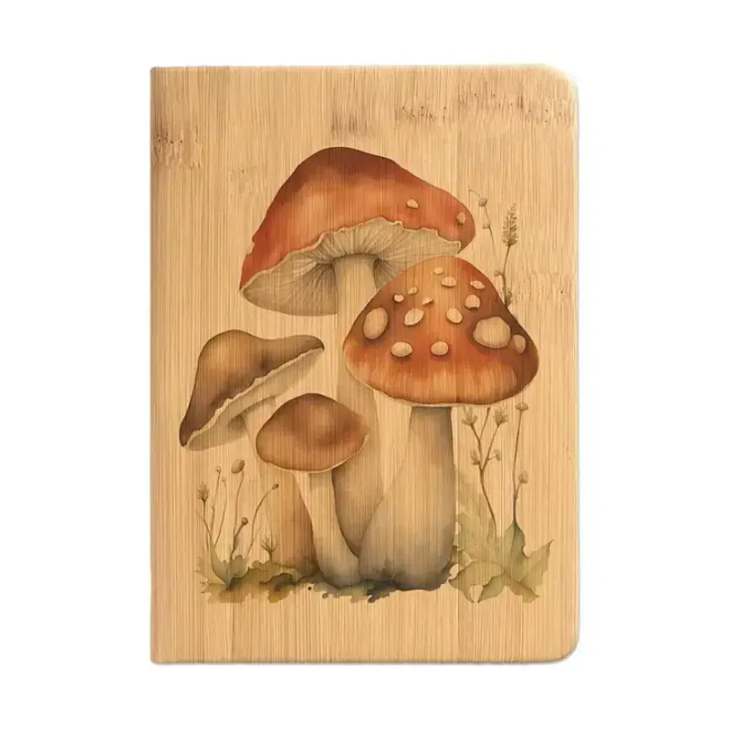 Kendrick Home Four Mushrooms Journal  5 x 7 x .5