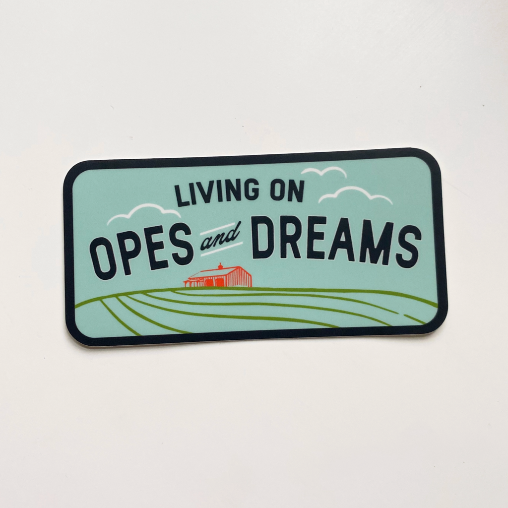 Bottlebrush Graphics Opes and Dreams Midwest Vinyl Sticker