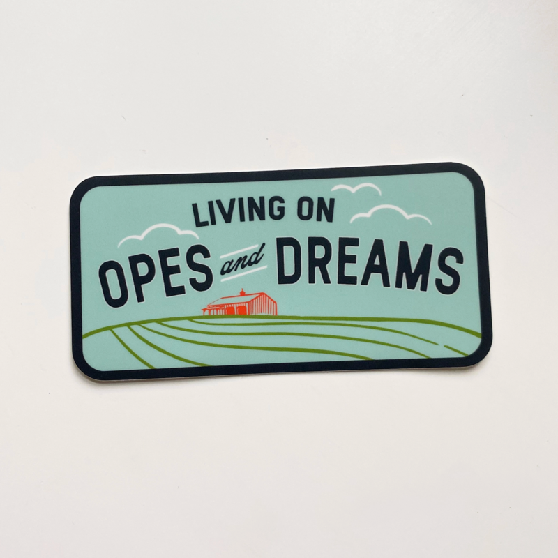 Bottlebrush Graphics Vinyl Sticker - Opes and Dreams Midwest