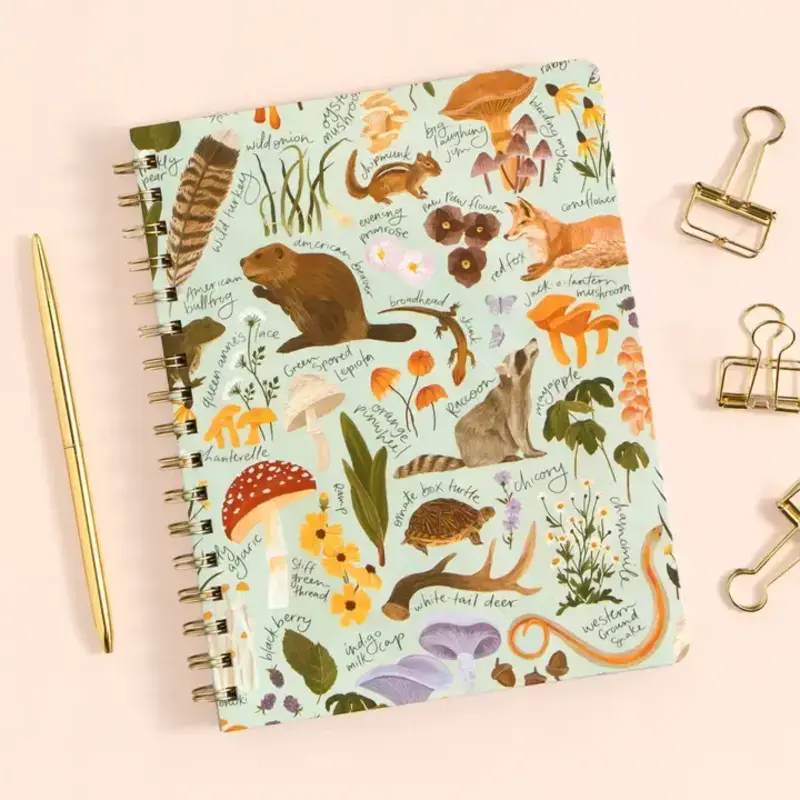 1canoe2 Flora & Fauna Spiral Notebook