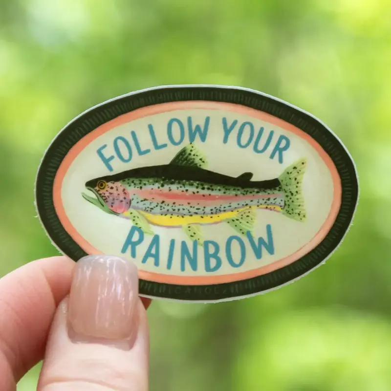 1canoe2 Follow Your Rainbow Decal Sticker