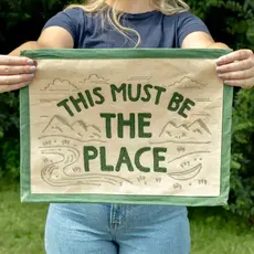 1canoe2 The Place Embroidered Canvas Banner