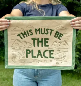 1canoe2 The Place Embroidered Canvas Banner