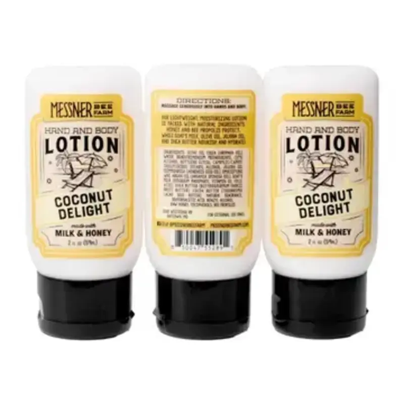 Messner Bee Farm 2oz. Coconut Delight - Milk and Honey Lotion