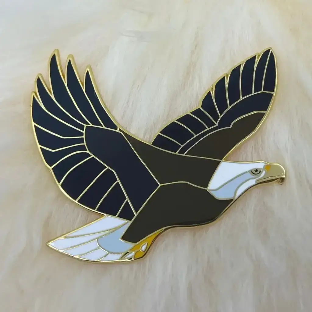 Roamin' Bison Workshop (Faire) Bald Eagle Hard Enamel Pin