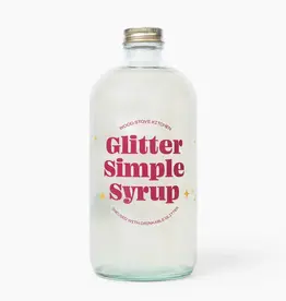 Wood Stove Kitchen Glitter Simple Syrup 16 Fl oz