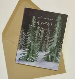 She Said It A Season of Grateful Joy Quote - Holiday Card