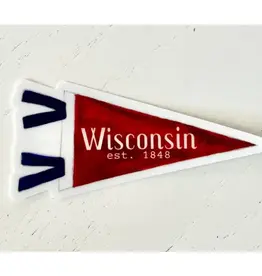 She Said It Wisconsin Pennant Sticker
