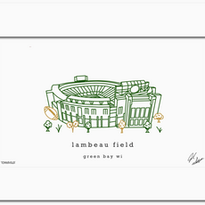 Townsville Art Lambeau Field - Wall Decor Green/Gold