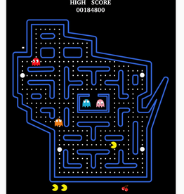 Townsville Art Wisconsin Retro Pac-Man Style - Wall Decor