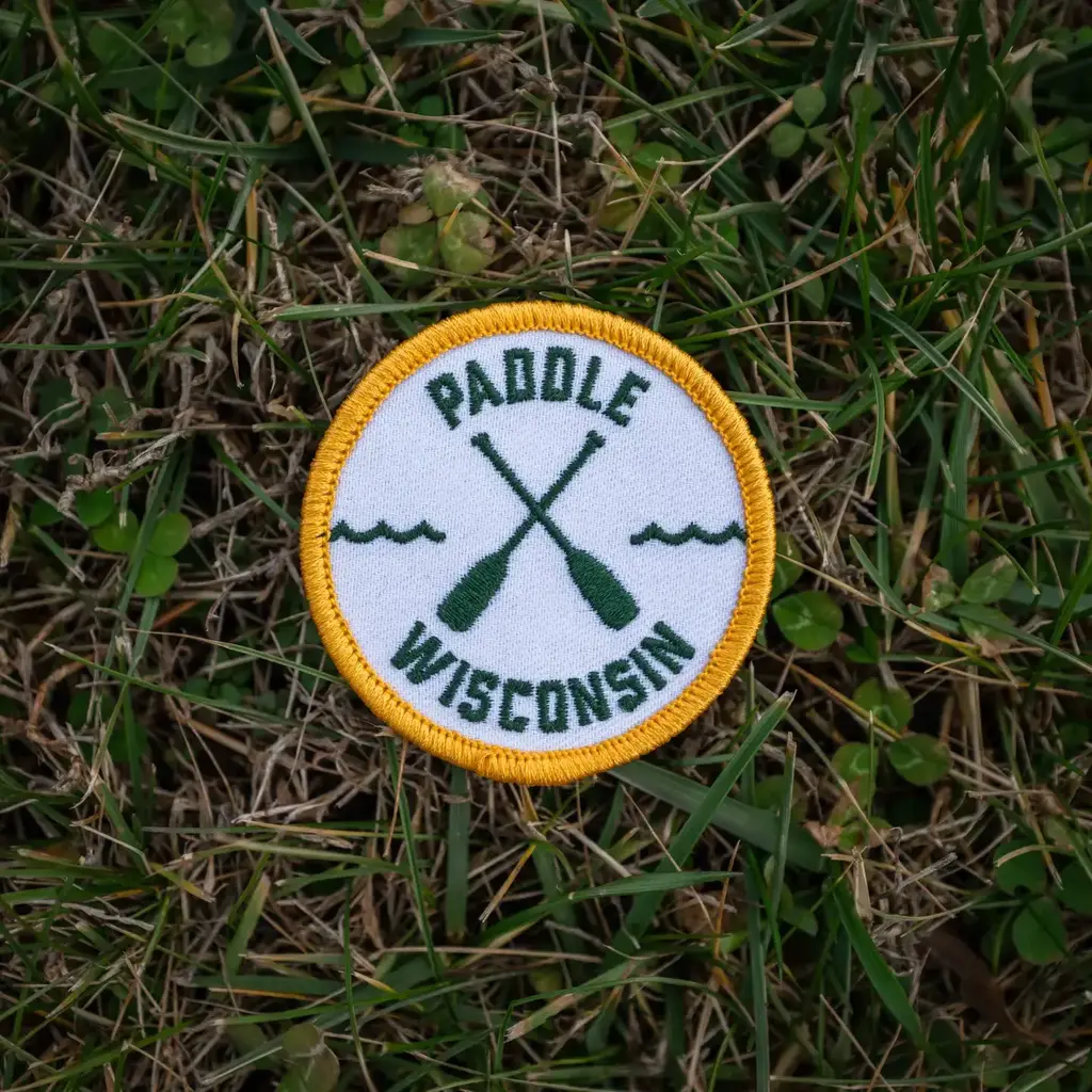 Hey Bear Outdoors Paddle Wisconsin - Embroidered Patch