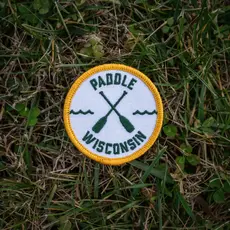 Hey Bear Outdoors Paddle Wisconsin - Embroidered Patch